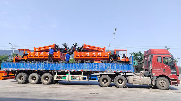 兩臺載重10噸礦安車，兩臺載重4噸礦用柴油三輪車發(fā)貨山西大同某礦區(qū)